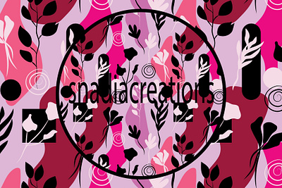 Abstract Botanics abstract autumn botanical classy colorful fabric designer floral home decor modern nature organic shapes seamless pattern spring summer textile pattern designer vector vibrant wallpaper design winter