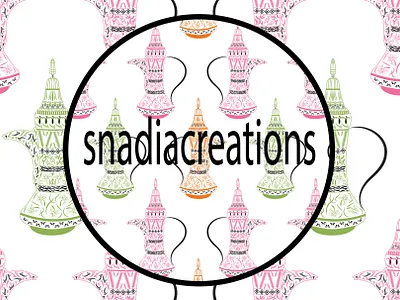 Vintage vibes charming classy design elegant fabric designer home decor jug kitchen decor mid century minimalist nostalgia seamless pattern summer surahi textile pattern designer traditional vector vintage wallpaper design