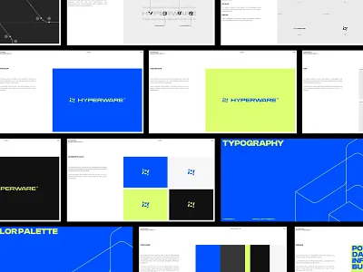 HYPERWARE® • Brand Guidelines ai ai logo brand brand book brand guidelines brand identity branding crypto futuristic logo logo design minimal modern payment simple visual identity web3