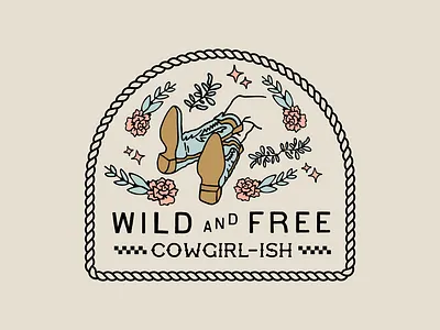 Western Cowgirl Illustration apparel badge design branding color cowboy cowgirl design graphic design illustration illustrator marketing merch merch design vintage vintage illustration western western apparel western design wild west