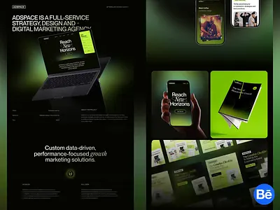 Adspace® — Website and Brand Identity for a Marketing Agency afterglow brand design brand identity branding company design digital agency homepage landing page marketing marketing agency ui web design website design