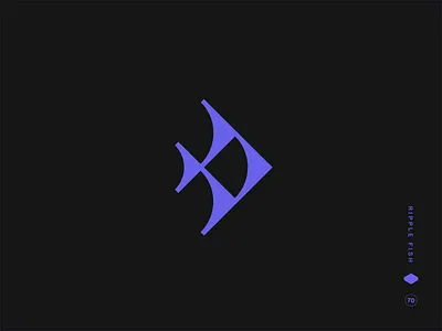 Ripple API api identity design detection field geometry evil twin inc geometric mascot branding geometric radar dish iconic mascot logo modernist logo mark modular vector system motion inspired symbol open software identity open source branding playful tech branding radar inspired design ray finned fish mark ripple logo sonar geometry tech mascot logo visual systems design water ripple design wave pattern symbol