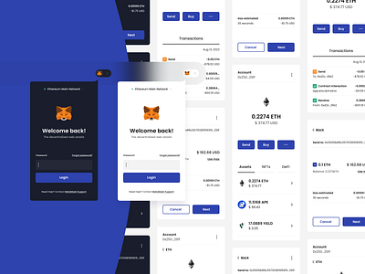 metamask transactions dribbble