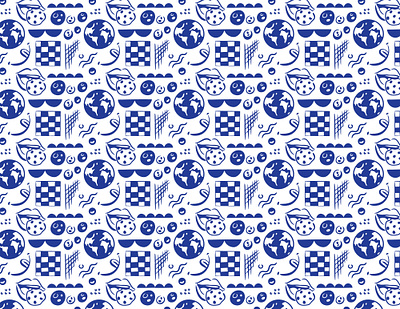 Seamless repeat pattern - cookies of the world background blue checkered cookie globe hand drawn illustration illustration art illustrator modern mouth pattern repeat seamless vector wallpaper