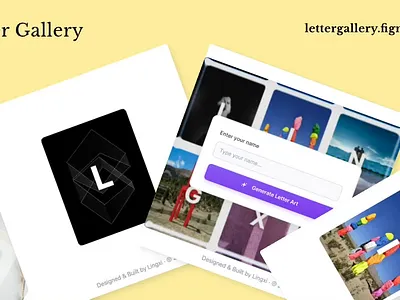 Letter Gallery designforjoy generate art motion graphics playfuldesign sideproject typography ui website