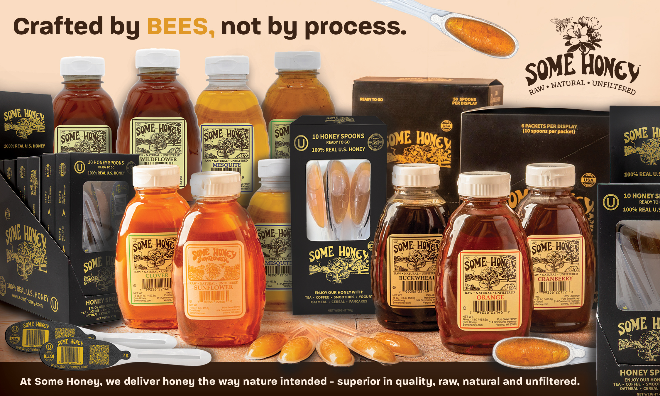 Honey Branding ad design ad layout advertising art direction bees branding branding design food food packaging graphic design honey label design layout magazine ad marketing packaging product packaging