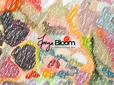 Scribbled Art abstract acrylic art design illustration modern painting