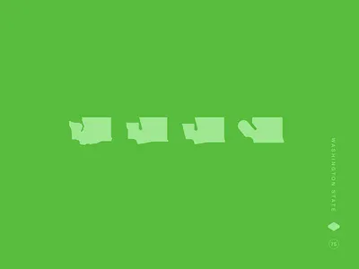 Washington State design process series evergreen state form simplification geometric abstraction minimal map design minimalism in design minimalist state logo pacific northwest design progressive simplification seattle design culture shape reduction study state silhouette logo visual reduction washington state icon washington state study