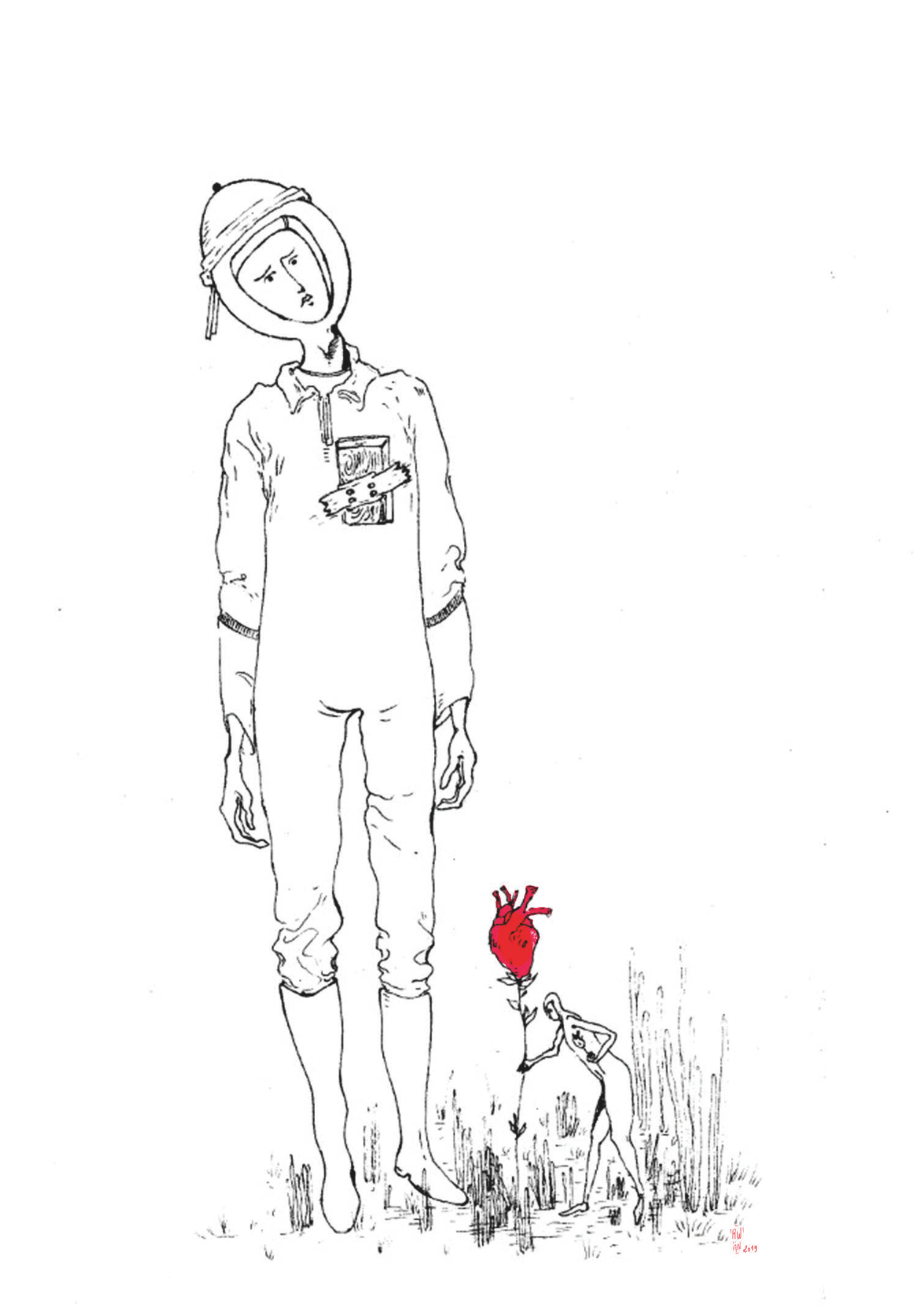 Illustration "Le Cœur" art illustration traditional