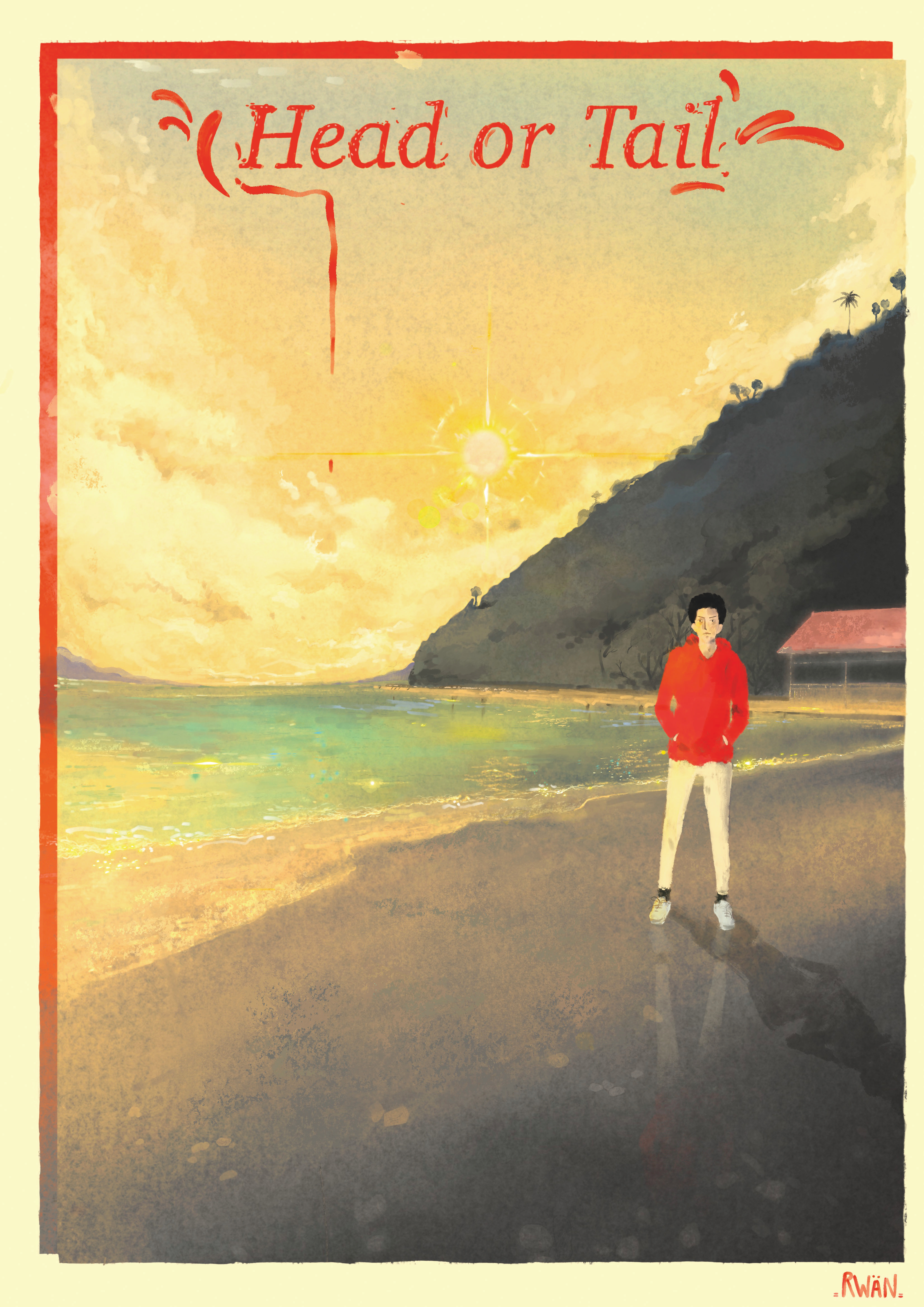 Movie poster "Head or Tail" art design graphic design illustration traditional