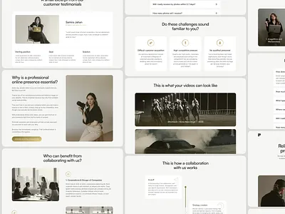 Corporate Media Production Website app b2b corporate design interface media photography service ui videography web