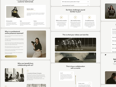 Corporate Media Production Website app b2b corporate design interface media photography service ui videography web