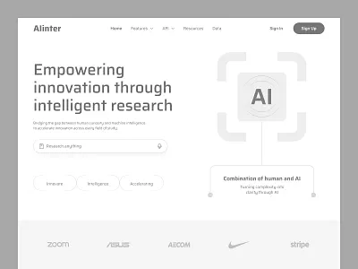 AI Research website ui design ai app ai application ai uiux ai uiux design ai uiux designer ai website ai website design best uiux figma design figma ui figma uiux landing page ui ui designer uiux designer web uiux website design website ui design