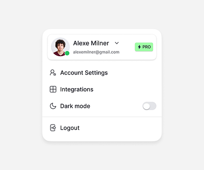 Profile PRO Card UI 🔥 clean ui darkmode profile profile ui ui ui design