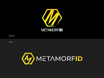 Before After Logo Redesign - Metamorfid Logo before after brand brand identity branding brandmark design hexagon icon letter m logo logo design logo designer logo redesign logomark m m icon m logo shoes care