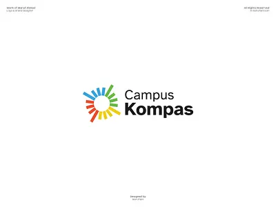 Campus Kompas Logo Design adobe illustrator brand identity brand logo branding guidelines branding mockup custom logo dribbble logo design logo design branding logo designer logo presentation logomark logos logotype marufiam modern logo school study visual identity