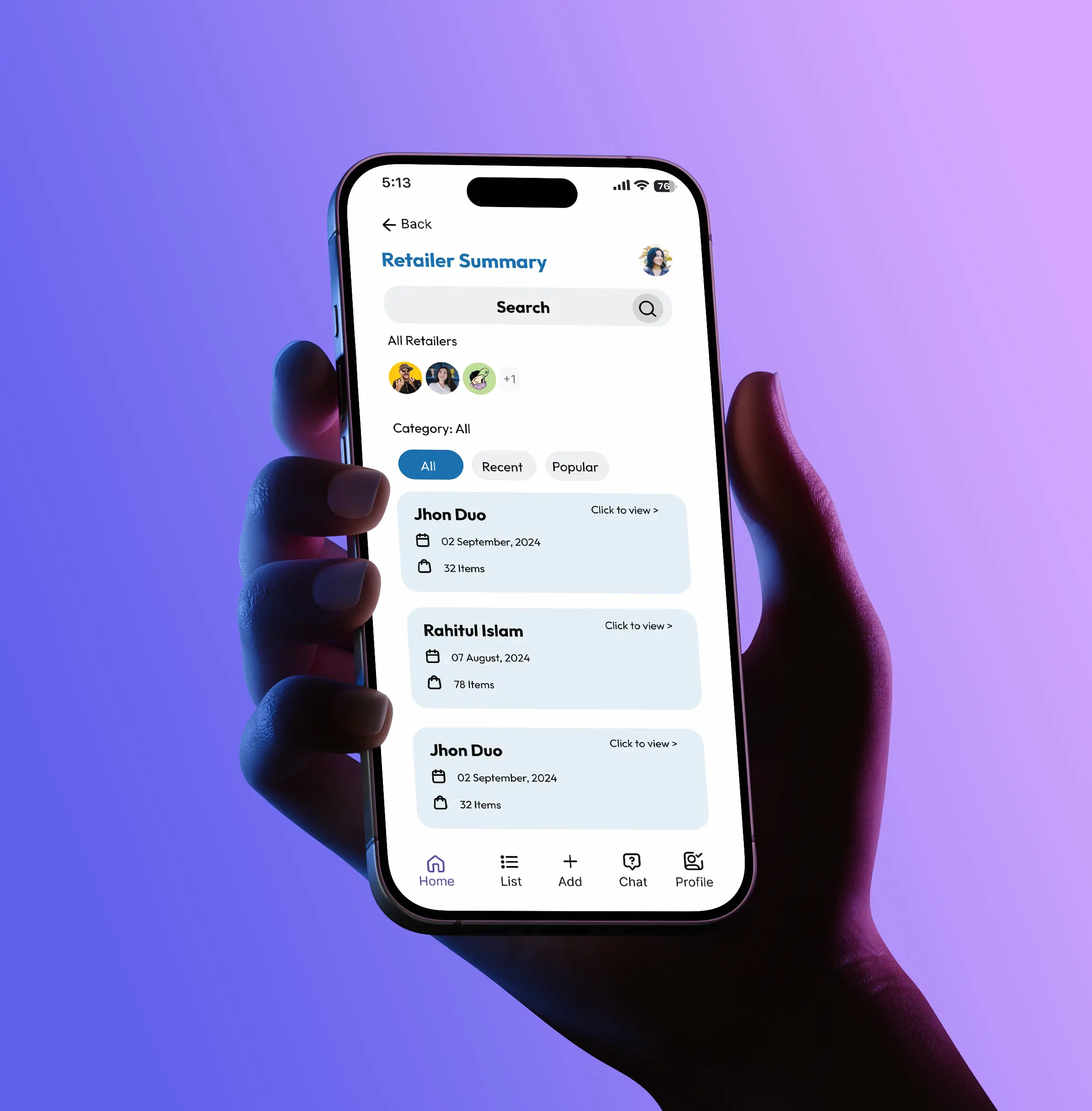 Retailer Summary and Add Details- App app branding design graphic design illustration logo ui user interface ux vector