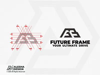 Future Frame Logo Idea for Sale awesome branding design f logo initial initials inspirations logo logos mark minimal modern monogram smart symbol triangle triangle logo ui