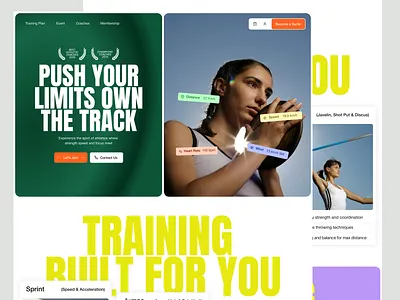 Atletica - Landing Page UI Design athlete athlete website clean design company profile design landing page landing page ui minimalist modern design sport website sports sports ui ui uidesign uiux ux uxdesign web design website website ui