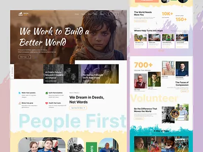 Social Care - Charity & Nonprofit Website UI Design charity creativilo design figma hero landing page modern nonprofit ui design uiux user interface volunteer web design website design website ui