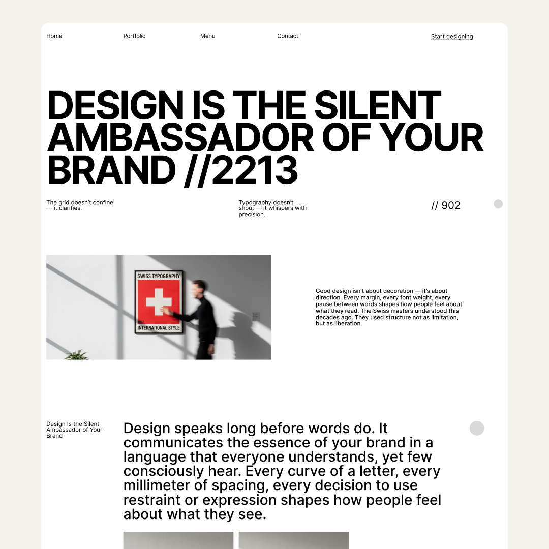Swiss Website Design 2025 agency clean ui clean website editorial website design figma design grid system minimal website minimalist modern website swiss design swiss website design switzerland typography typography website typography website design web webdesign website website concept website design