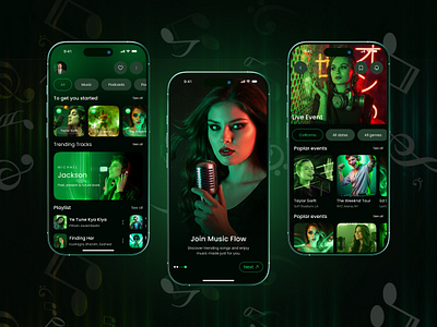 Music App UI/UX Design - Spotify android mobile app app design interface mobile mobile app mobile app design music music application music distribution music player music streaming player ui playlist song sound spotify streaming streaming app ui design ux