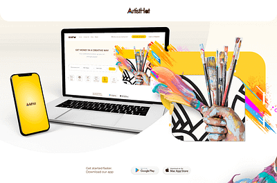 ArtistHat Case Study UX/UI Design design ui ux