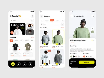 Fashion E-Commerce App app design b2b buy design design service ecommerce fashion item list marketplace mobile app mobile design modern onlineshop saas sell shopify shopping startup store ui design