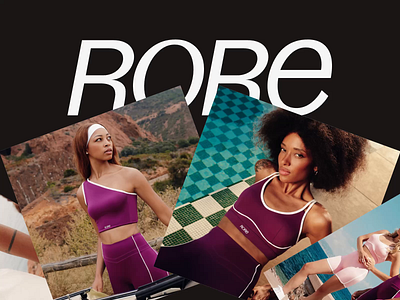 RORE - Active Wear Brand active wear apparel brand brand identity branding clothing fashion fitness logo sport women yoga