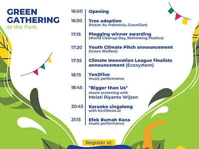 Poster EU - Green Gathering 3d animation branding graphic design logo motion graphics
