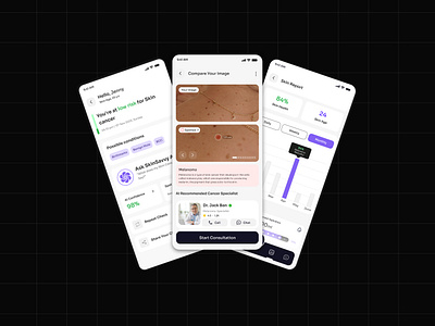 AI Skin Care App Solution Design app app design design graphic design illustration ios app mobile app design ui ux