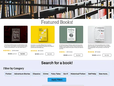 #DailyUI #DailyUI003 - Book Store Landing Page dailyui dailyui003