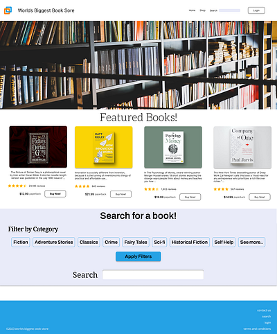 #DailyUI #DailyUI003 - Book Store Landing Page dailyui dailyui003