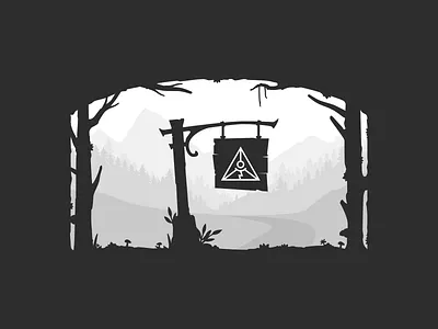 Unused Fantasy World Branding. branding graphic design illustration journey logo logo design sign post vector world