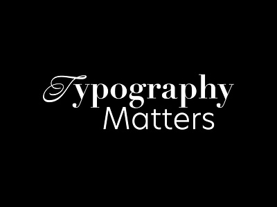 Typography Matters animation branding motion graphics type typography