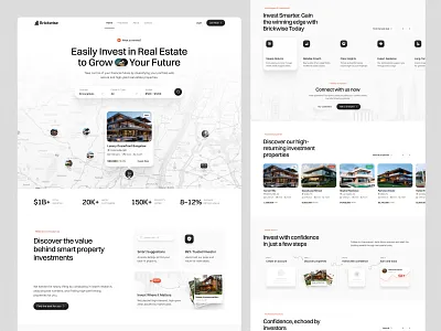 Real Estate Landing Page Design 🏡 design figma expert landing page landing page design minimal design real estate landing page real estate website responsive design ui ui design ux ux dee ux design web design web page design website website design