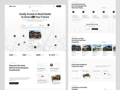 Real Estate Landing Page Design 🏡 design figma expert landing page landing page design minimal design real estate landing page real estate website responsive design ui ui design ux ux dee ux design web design web page design website website design