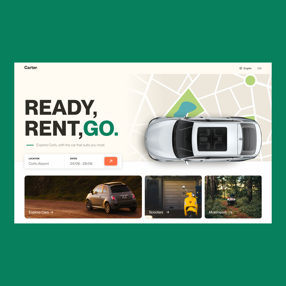 Car Rental Brand Identity & UIUX by Vyntex on Dribbble