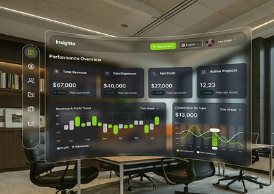 Insighta — Modern Business Dashboard UI admin dashboard ai dashboard darkui dashboarddesign data dashboard finance dashboard modern dashboard modernui octopidigital product design saas dashboard saasdesign