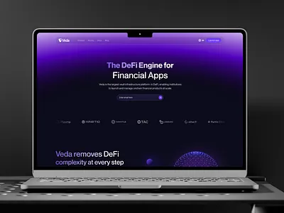 Vada - Defi Landing Page blockchain crypto crypto design cryptocurrency defi defi website defi website design financial fintech homepage landing page landing page design saas solana startup trading platform web design web3 web3 landing page