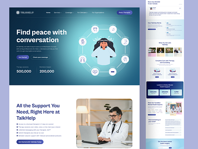 Mental Health Platform Web Design ai mental health healthcare website landingpage medical website mental growth mental health mental health ai chatbot website mental health clinic mental health hospital mental health landing page mental health website online counseling services online therapy psychotherapy teletherapy therapist website design uiux design web design website designer wellbeing