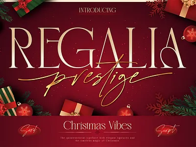 Regalia Prestige branding christmas font christmas greeting font classy serif font custom font duo font elegant serif font font design font style free font holiday font holiday script luxury brand font luxury duo font luxury font magazine style font serif and script wedding font wedding invitation