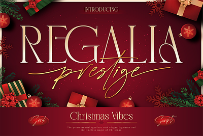 Regalia Prestige branding christmas font christmas greeting font classy serif font custom font duo font elegant serif font font design font style free font holiday font holiday script luxury brand font luxury duo font luxury font magazine style font serif and script wedding font wedding invitation