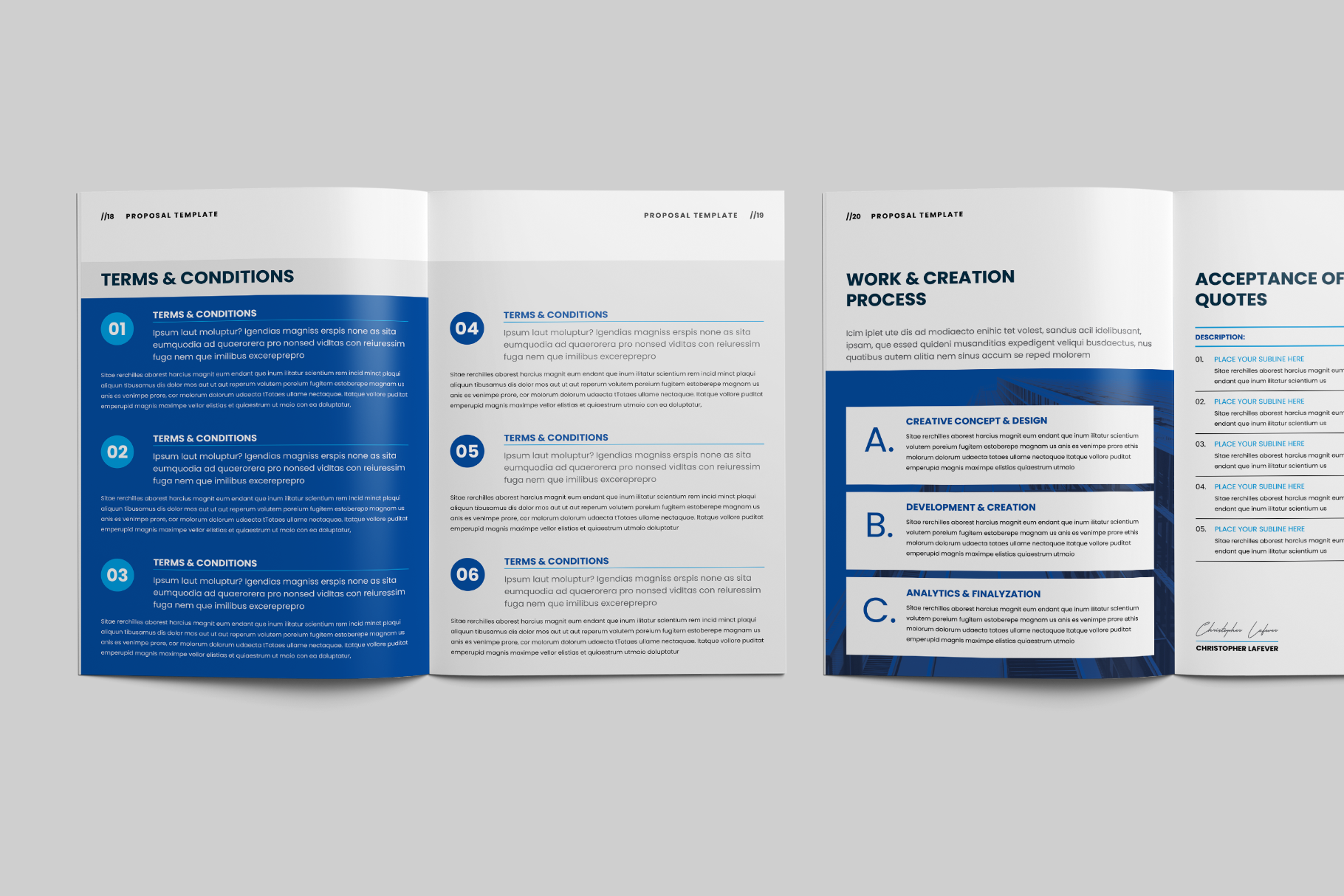 Example of Professional Proposal Template Design