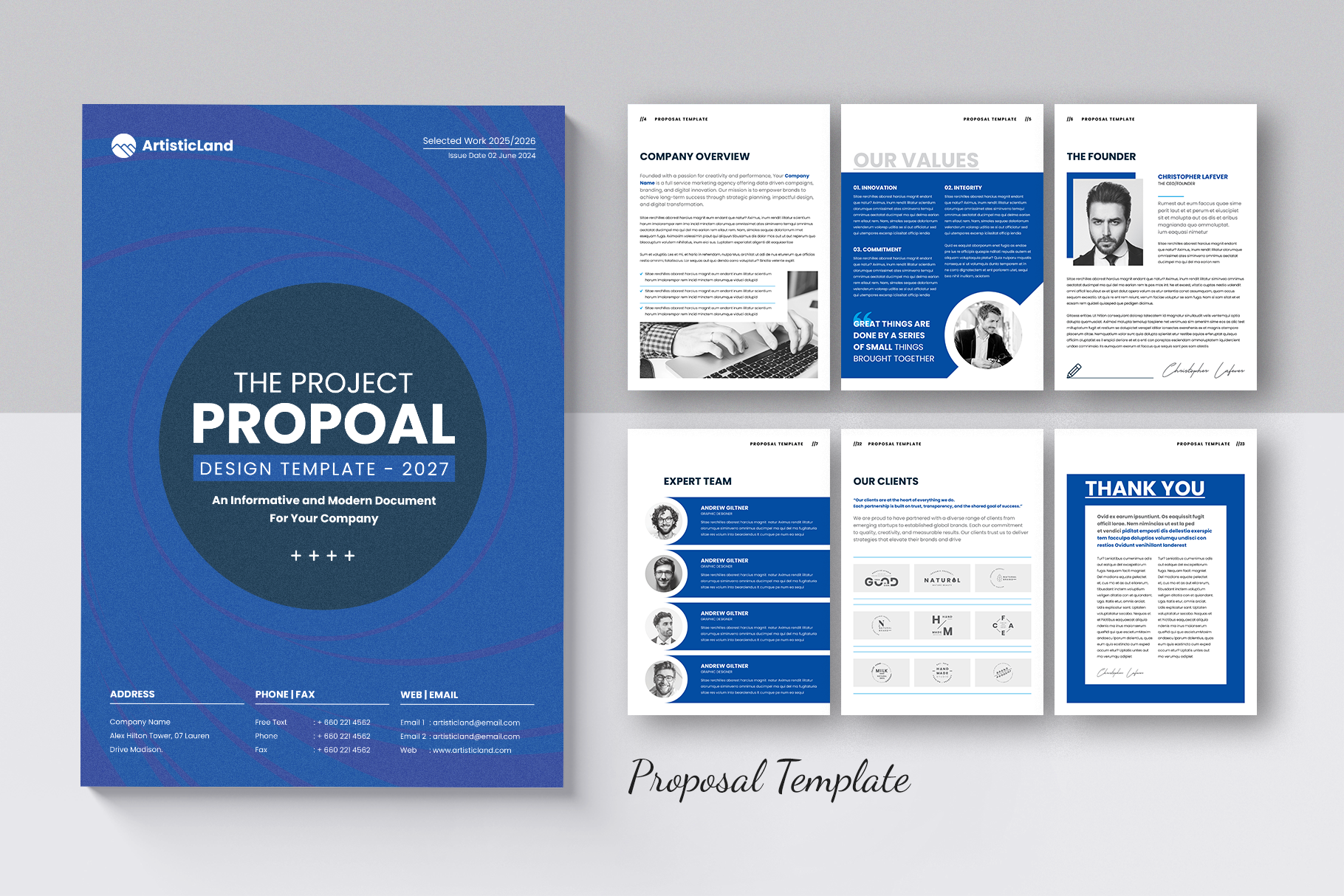 Example of Professional Proposal Template Design