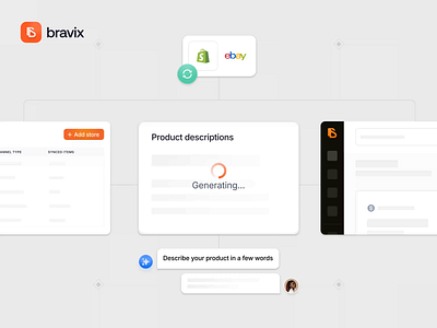Bravix – B2B AI ECommerce Landing Page Ads ads advertisement ai animate artificial intelligence b2b clean dipa inhouse landing page micro components micro interaction minimal modern saas startup web design