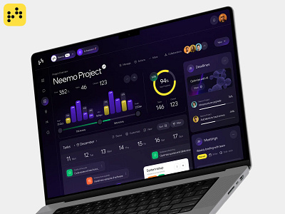 AI-Driven Task Management Platform ai analytics dashboard management outcrowd platform statistic task ui ux uxui web web design web platform