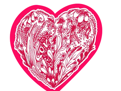Love Doodle doodle heart illustration love valentine vector