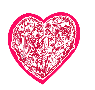 Love Doodle doodle heart illustration love valentine vector