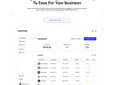 003 #DailyUI - Landing Page hero page design hero section landing page landing page design saas landing software landing page